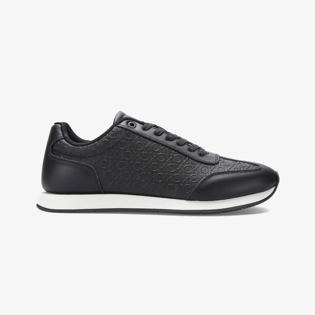  Calvin Klein Low Top Lace Up  Erkek Siyah Sneaker