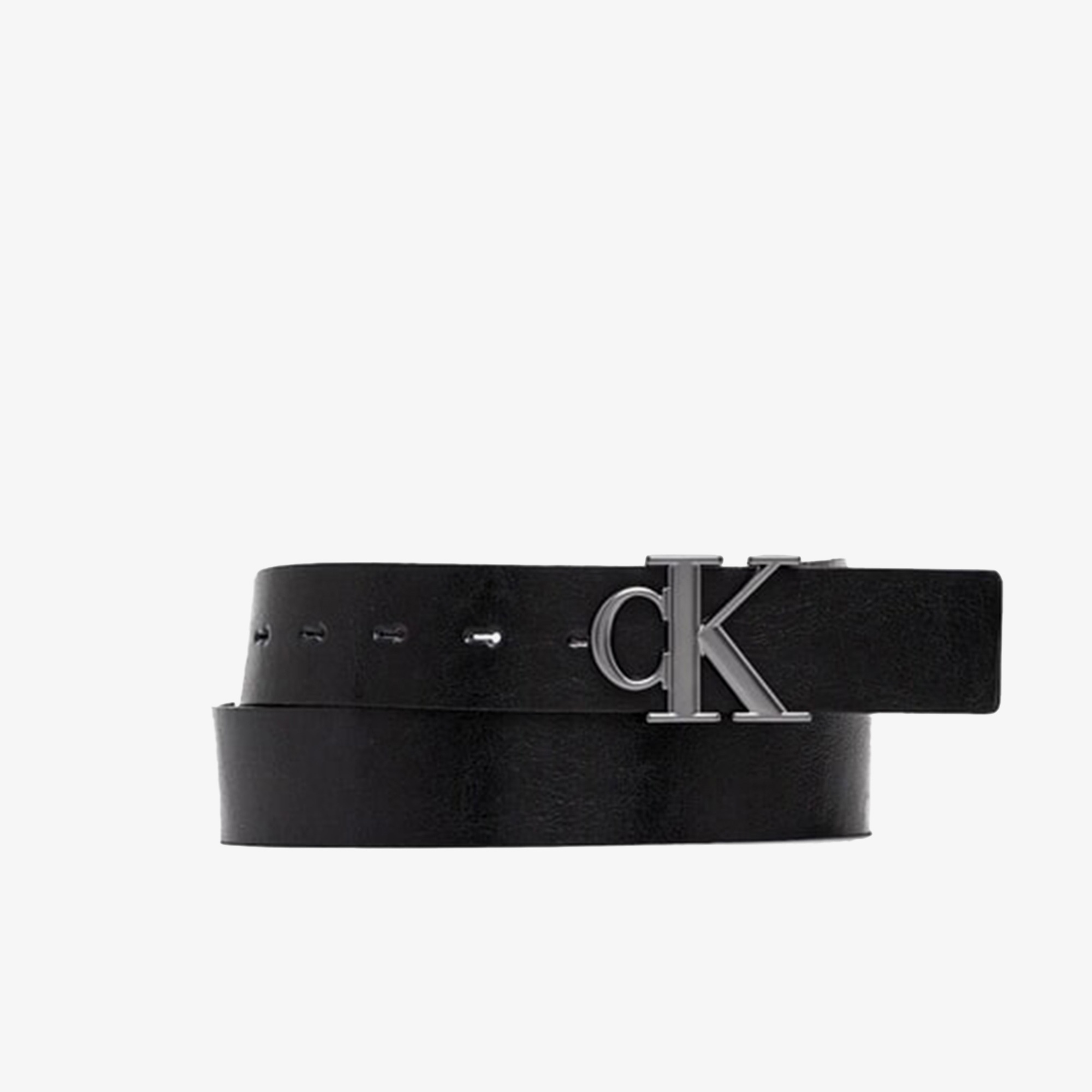 Calvin Klein Monogram Plaque Buckle Erkek Siyah Kemer