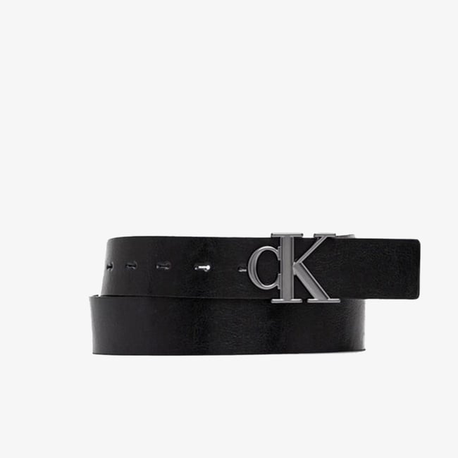  Calvin Klein Monogram Plaque Buckle Erkek Renkli Kemer