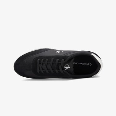  Calvin Klein Retro Runner Lace Up Erkek Siyah Sneaker