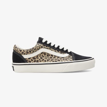  Vans Old Skool Kadın Siyah/Leopar Sneaker