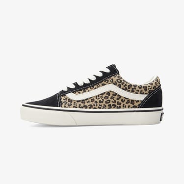  Vans Old Skool Kadın Siyah/Leopar Sneaker
