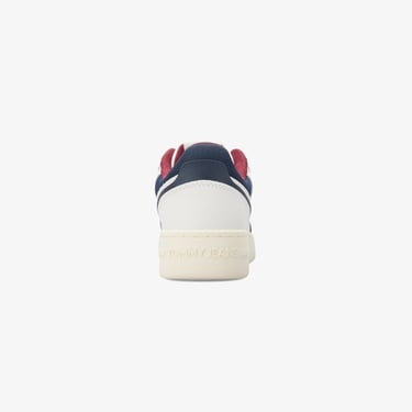  Tommy Hilfiger Fine Cleat Retro Basketball Erkek Beyaz Spor Ayakkabı
