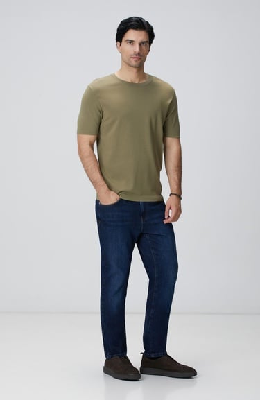  Network Erkek Haki Triko Kazak