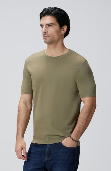  Network Erkek Haki Triko Kazak