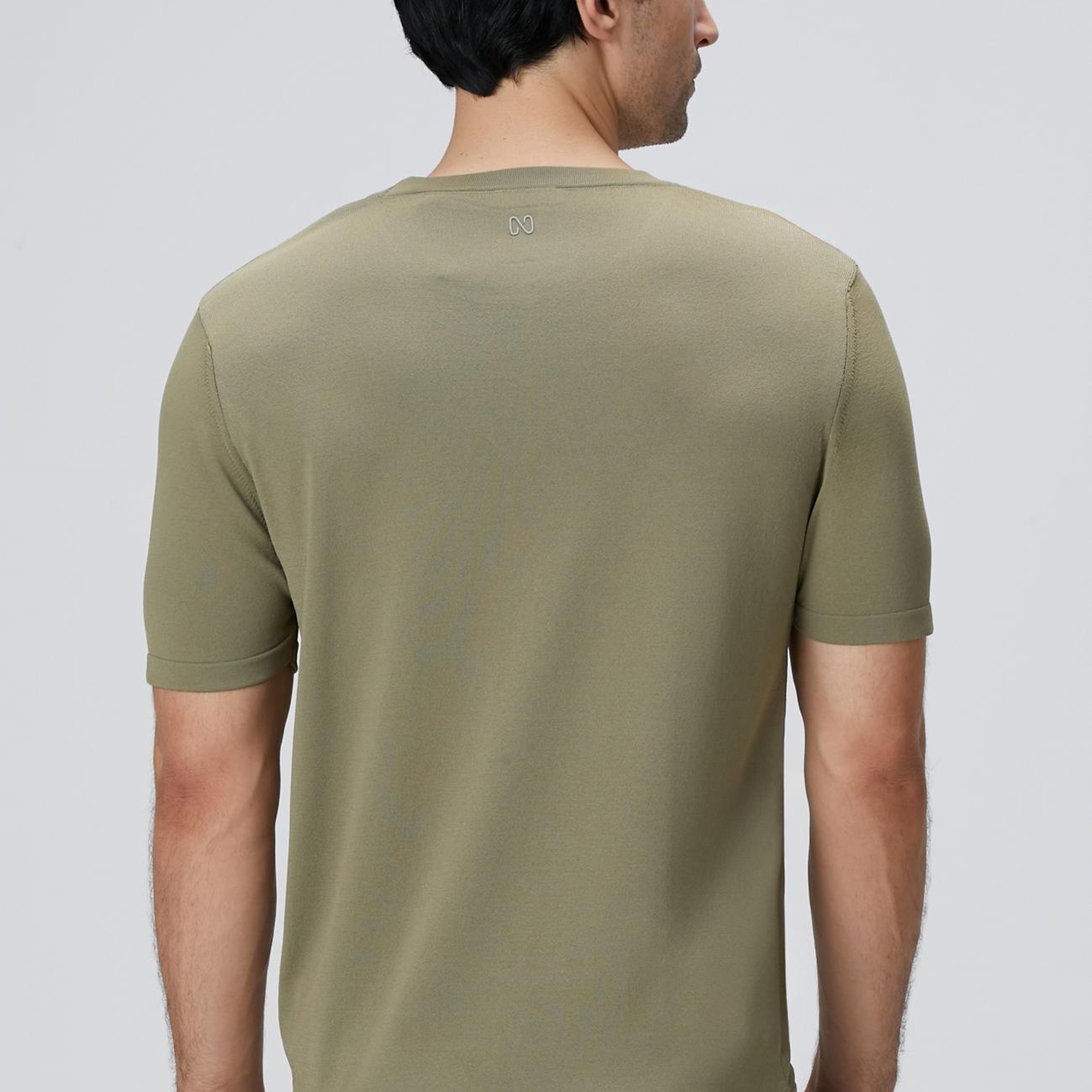 Network Erkek Haki Triko Kazak