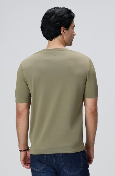  Network Erkek Haki Triko Kazak