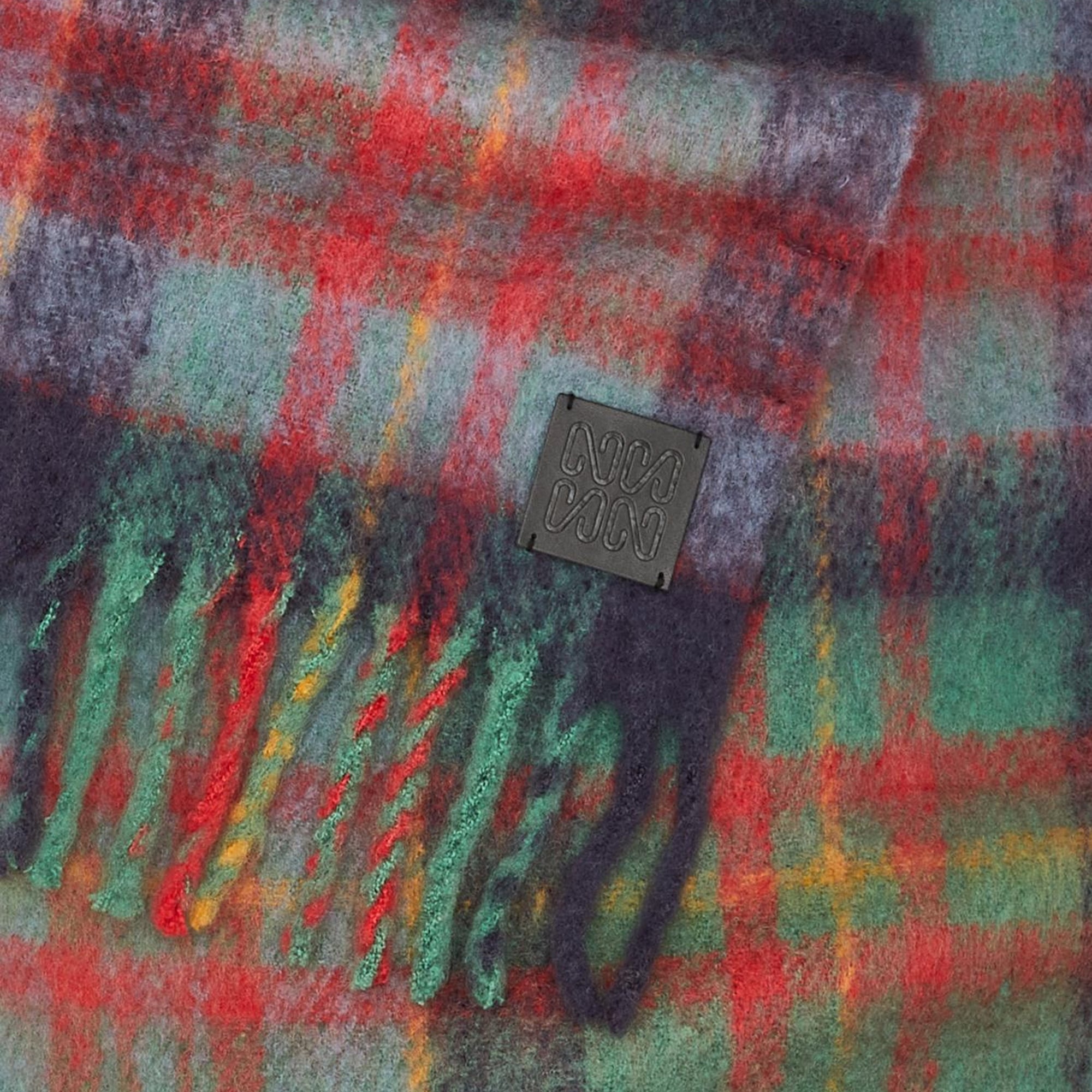 Network Kadın Yeşil Yün Karışımlı Atkı