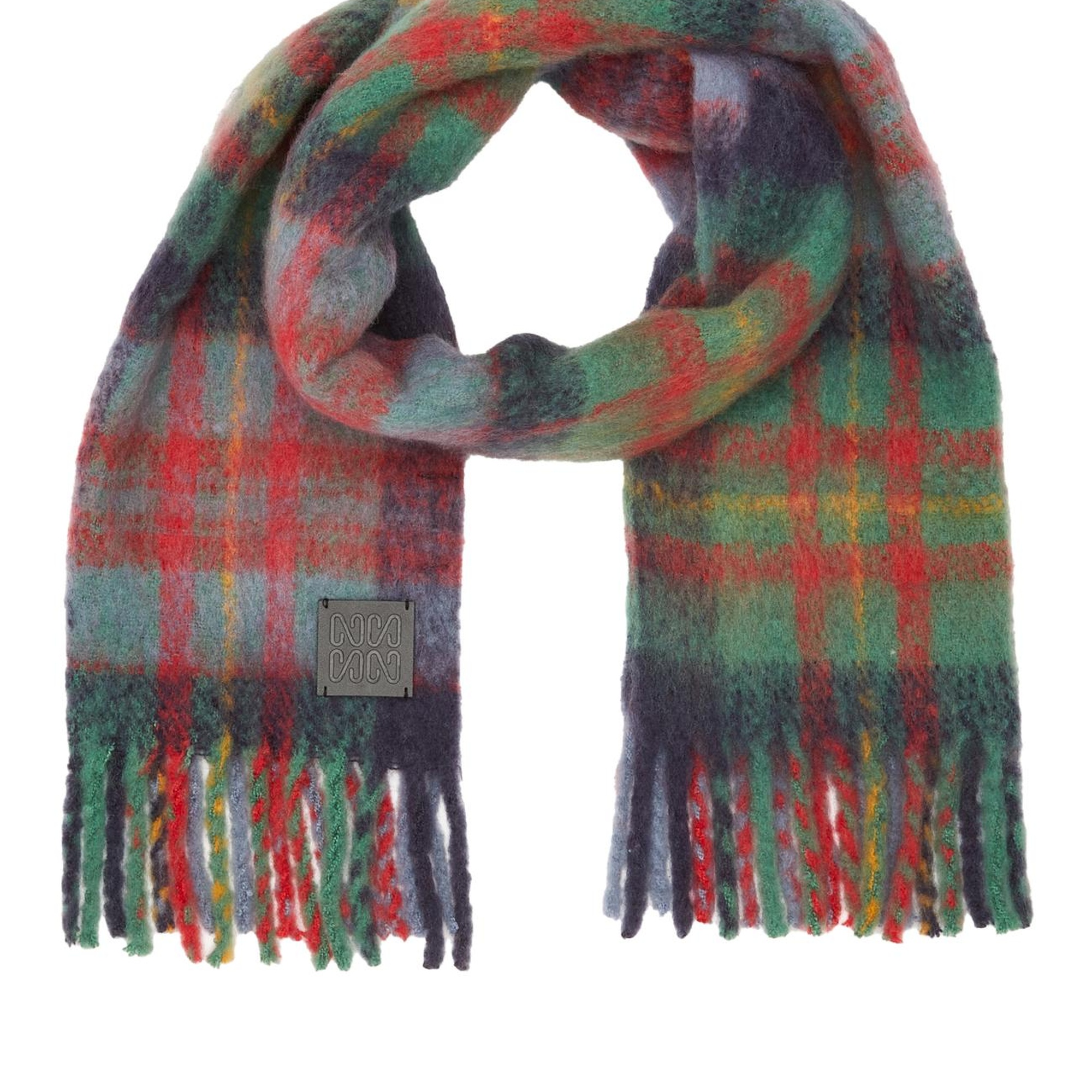 Network Kadın Yeşil Yün Karışımlı Atkı