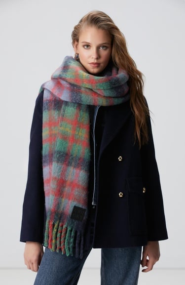  Network Kadın Yeşil Yün Karışımlı Atkı