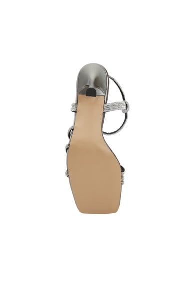  Network Kadın Platin Taşlı Suni Deri Sandalet