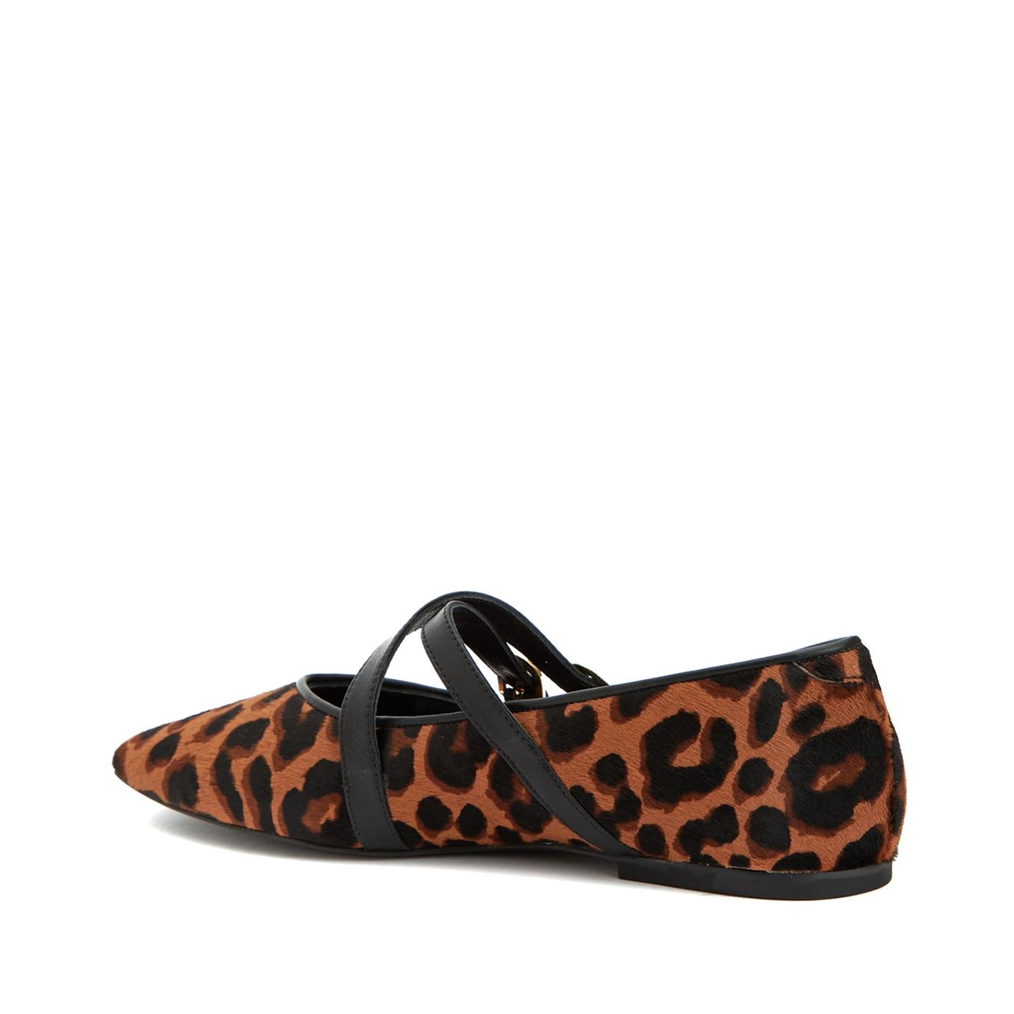 Network Kadın Leopar Desen Deri Babet