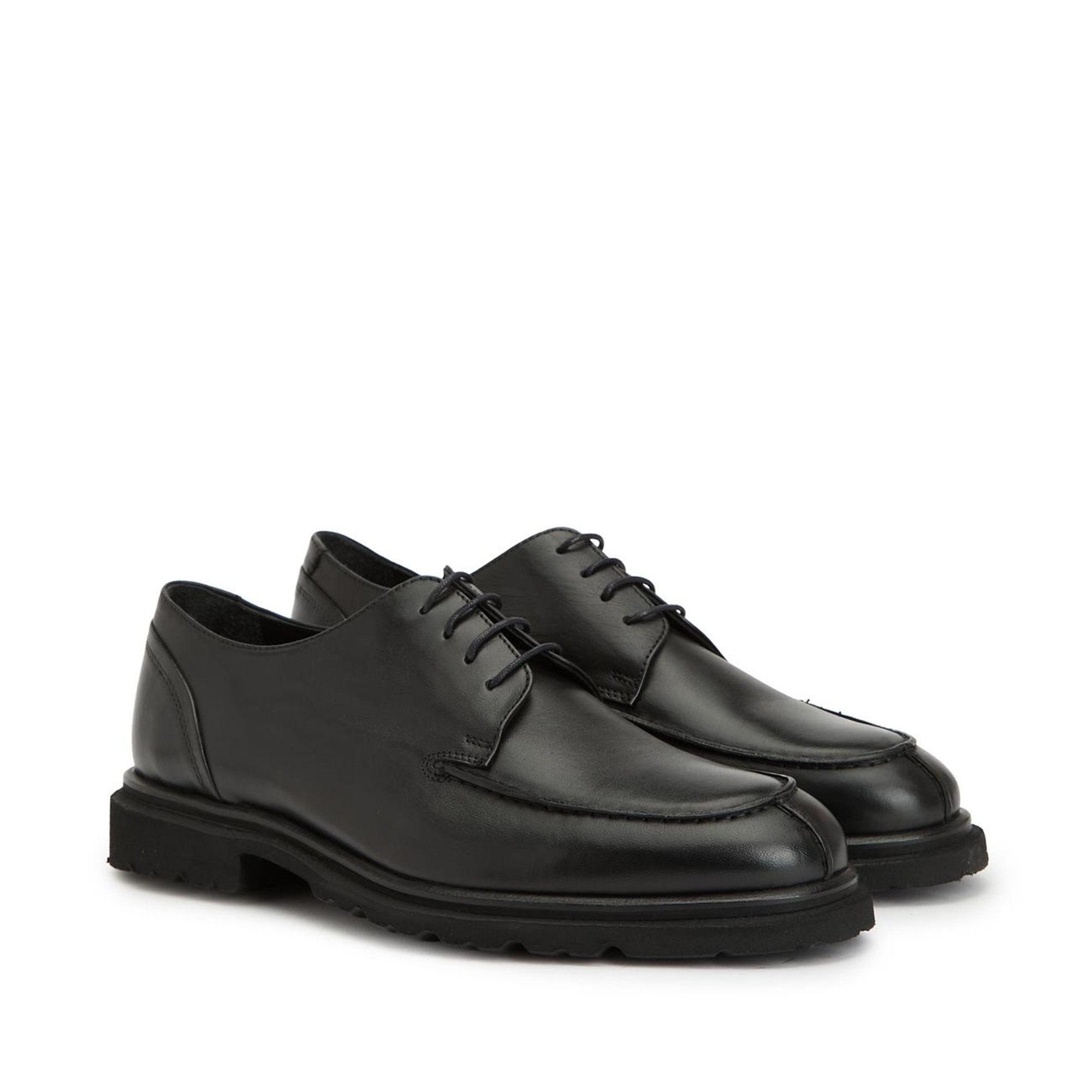 Network Erkek Siyah Deri Ayakkabı