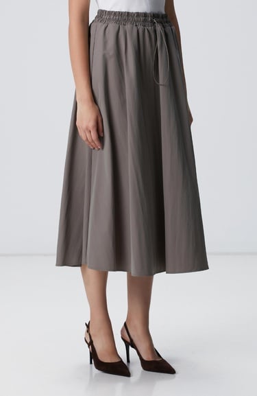  Network Kadın Açık Haki Midi Etek