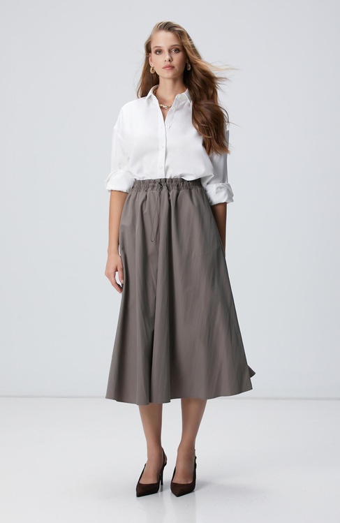  Network Kadın Açık Haki Midi Etek