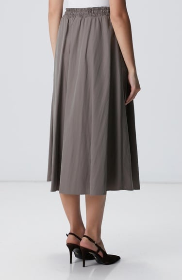  Network Kadın Açık Haki Midi Etek