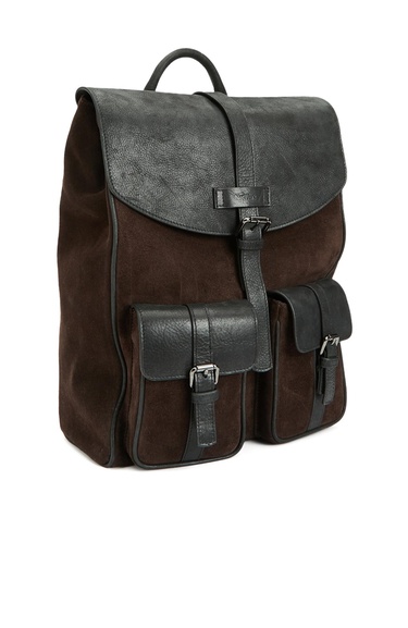  Network Erkek Kahverengi Süet Sırt Çantası