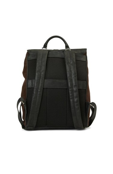  Network Erkek Kahverengi Süet Sırt Çantası