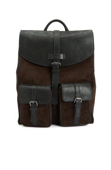  Network Erkek Kahverengi Süet Sırt Çantası