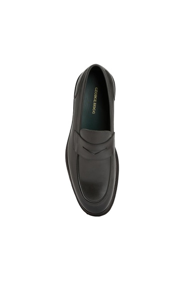  George Hogg Erkek Gri Deri Loafer