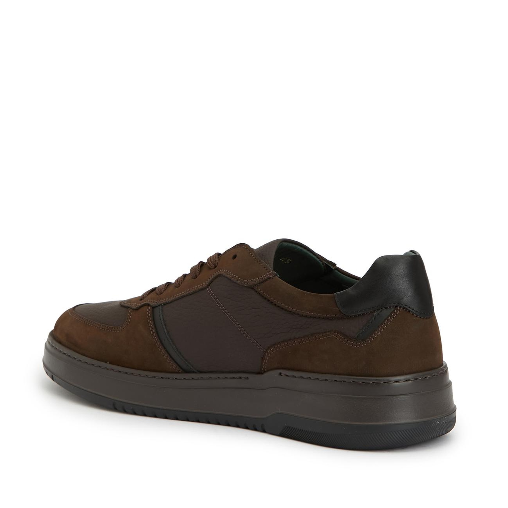 George Hogg Erkek Kahverengi Deri Sneaker