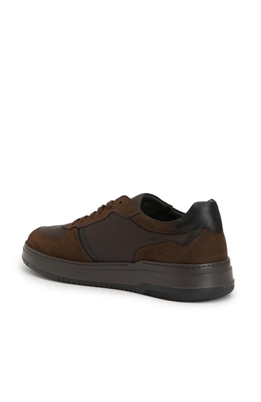  George Hogg Erkek Kahverengi Deri Sneaker