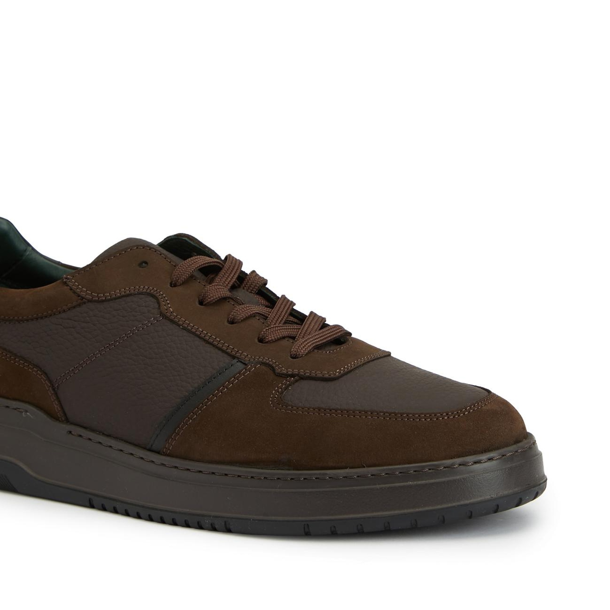 George Hogg Erkek Kahverengi Deri Sneaker