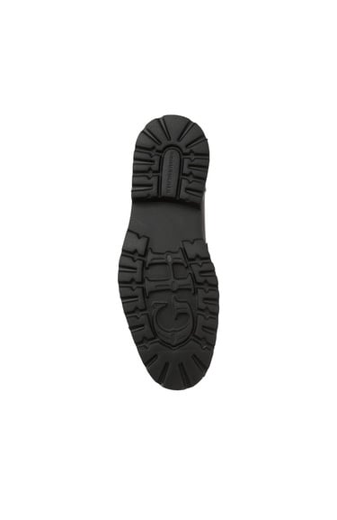  George Hogg Erkek Siyah Deri Loafer