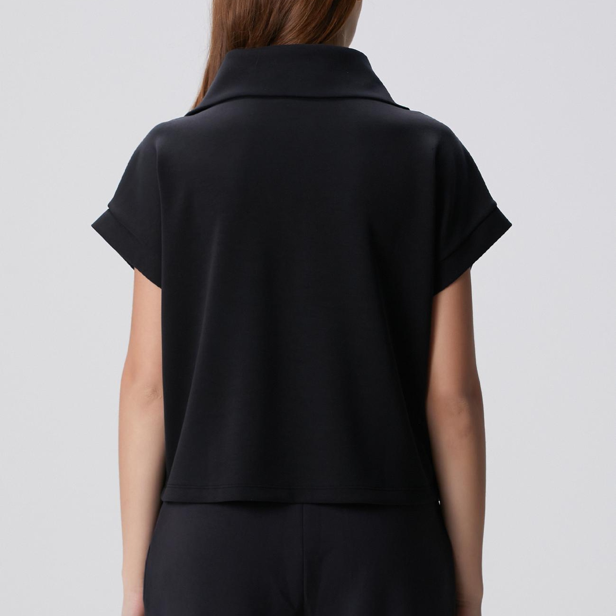 Network Kadın Siyah Modal Karışımlı Sweatshirt