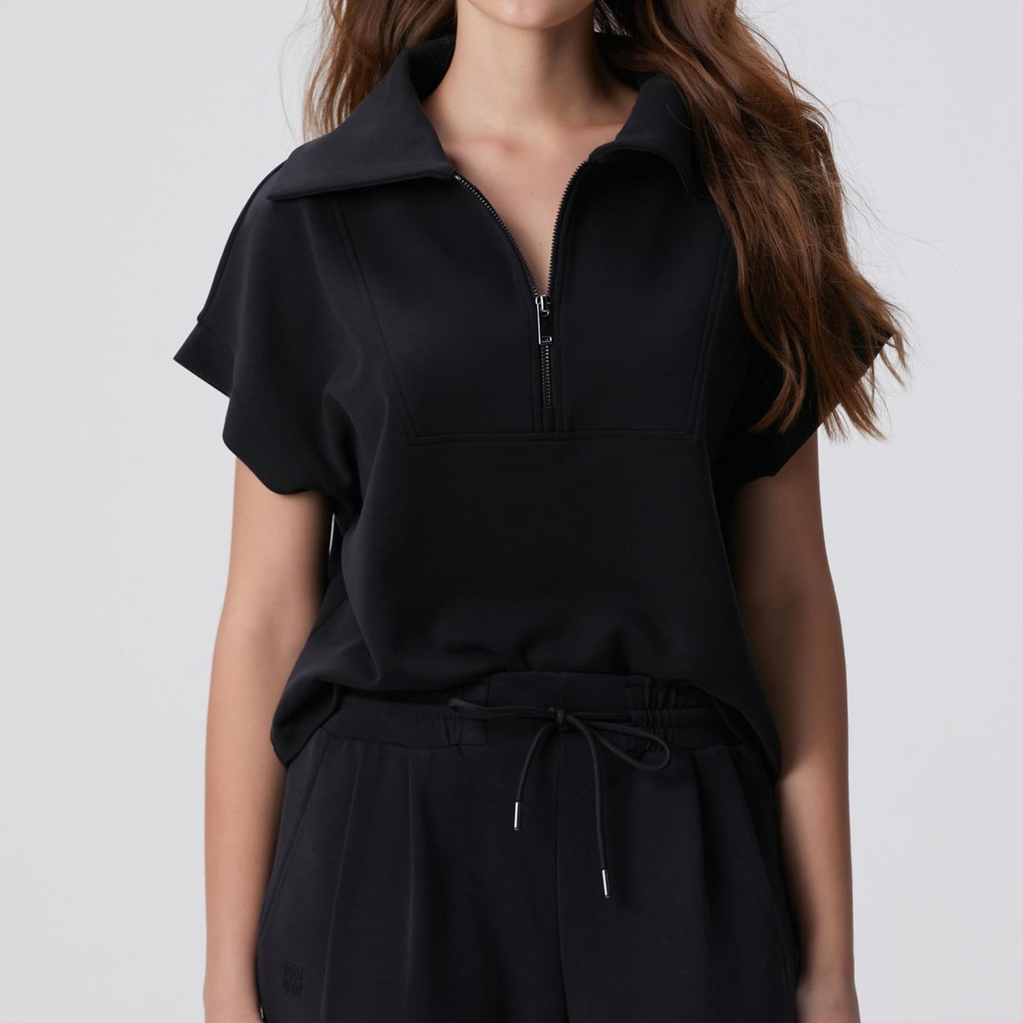 Network Kadın Siyah Modal Karışımlı Sweatshirt