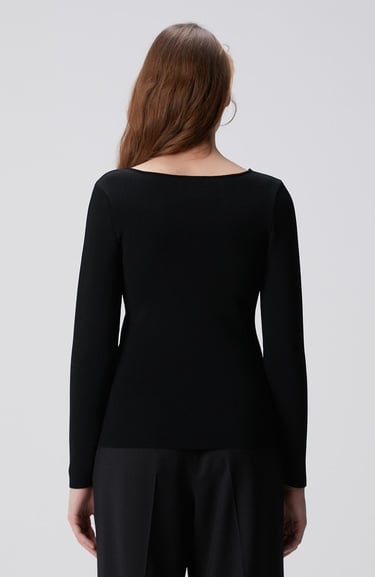  Network Kadın Siyah Kazak