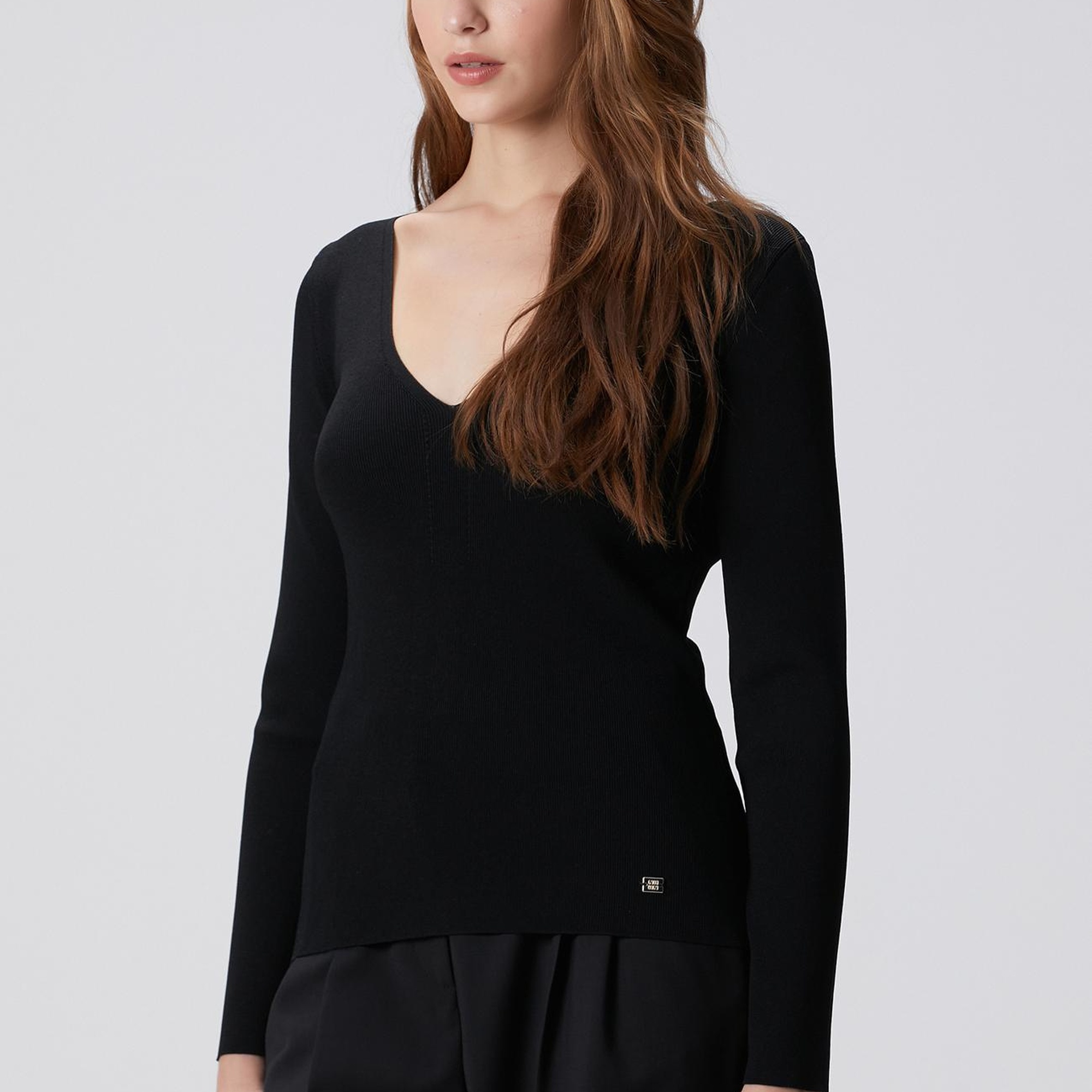 Network Kadın Siyah Kazak