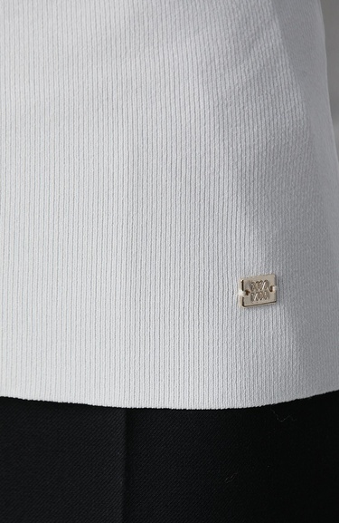  Network Kadın Kırık Beyaz V Yaka Basic Kazak