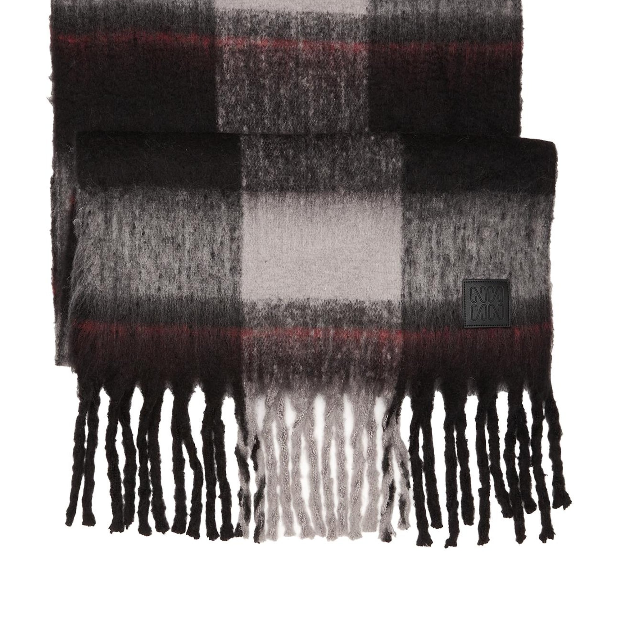 Network Erkek Siyah Beyaz Atkı