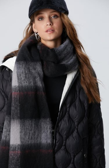  Network Erkek Siyah Beyaz Atkı