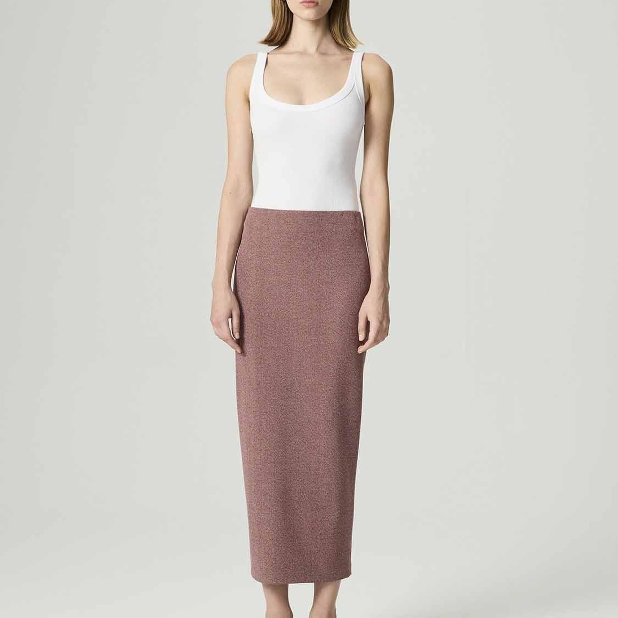 Yırtmaç Detaylı Maxi Etek