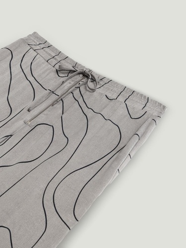  Dökümlü Geniş Paça Pantolon