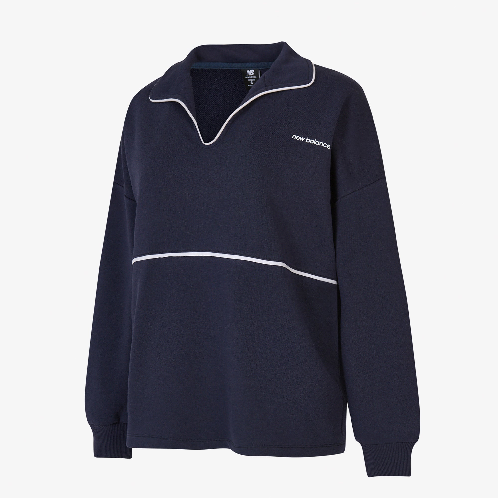 New Balance WNC3402 Kadın Lacivert Sweatshirt