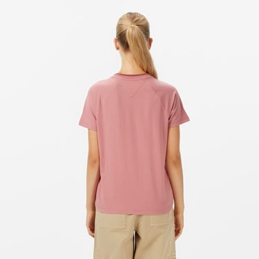  Tommy Jeans Regular Script Kadın Pembe T-Shirt