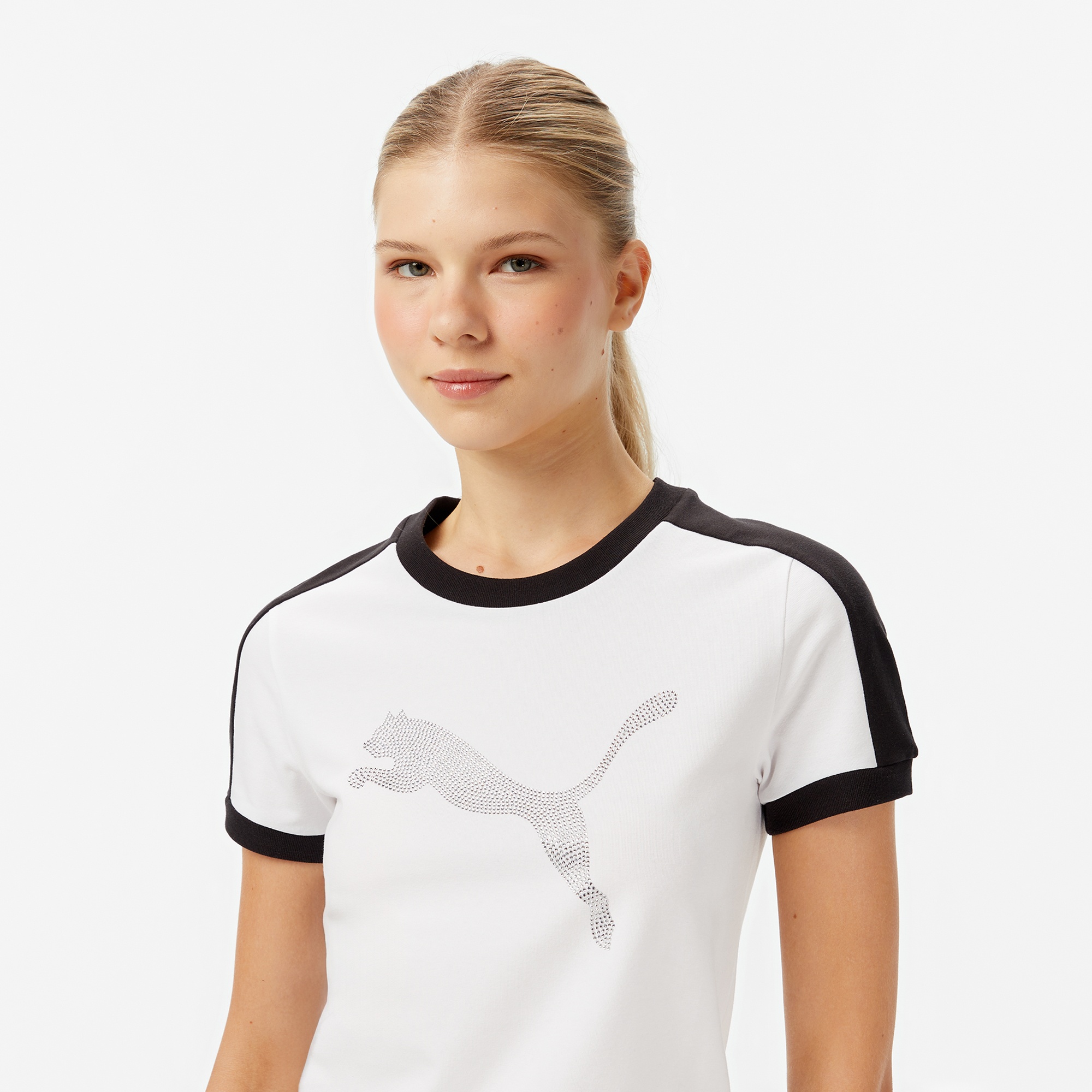 Puma x Fenty Downtown Kadın Beyaz T-Shirt