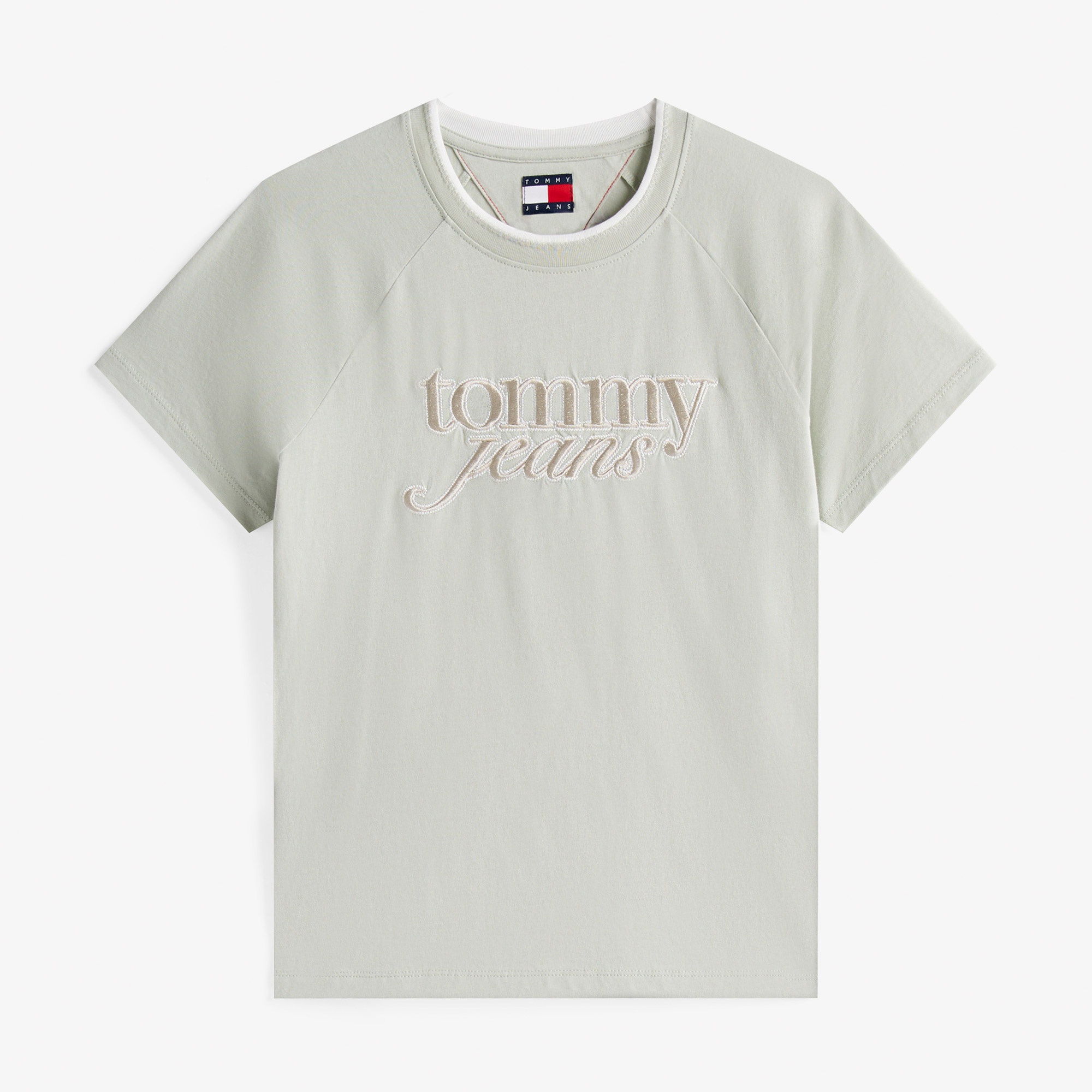 Tommy Jeans Graphic Kadın Yeşil T-Shirt