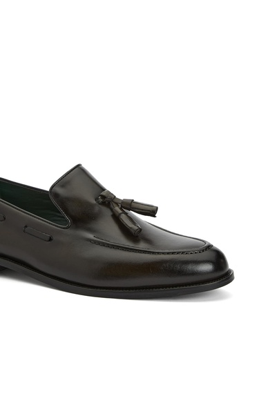  George Hogg Icons Erkek Haki Deri Loafer