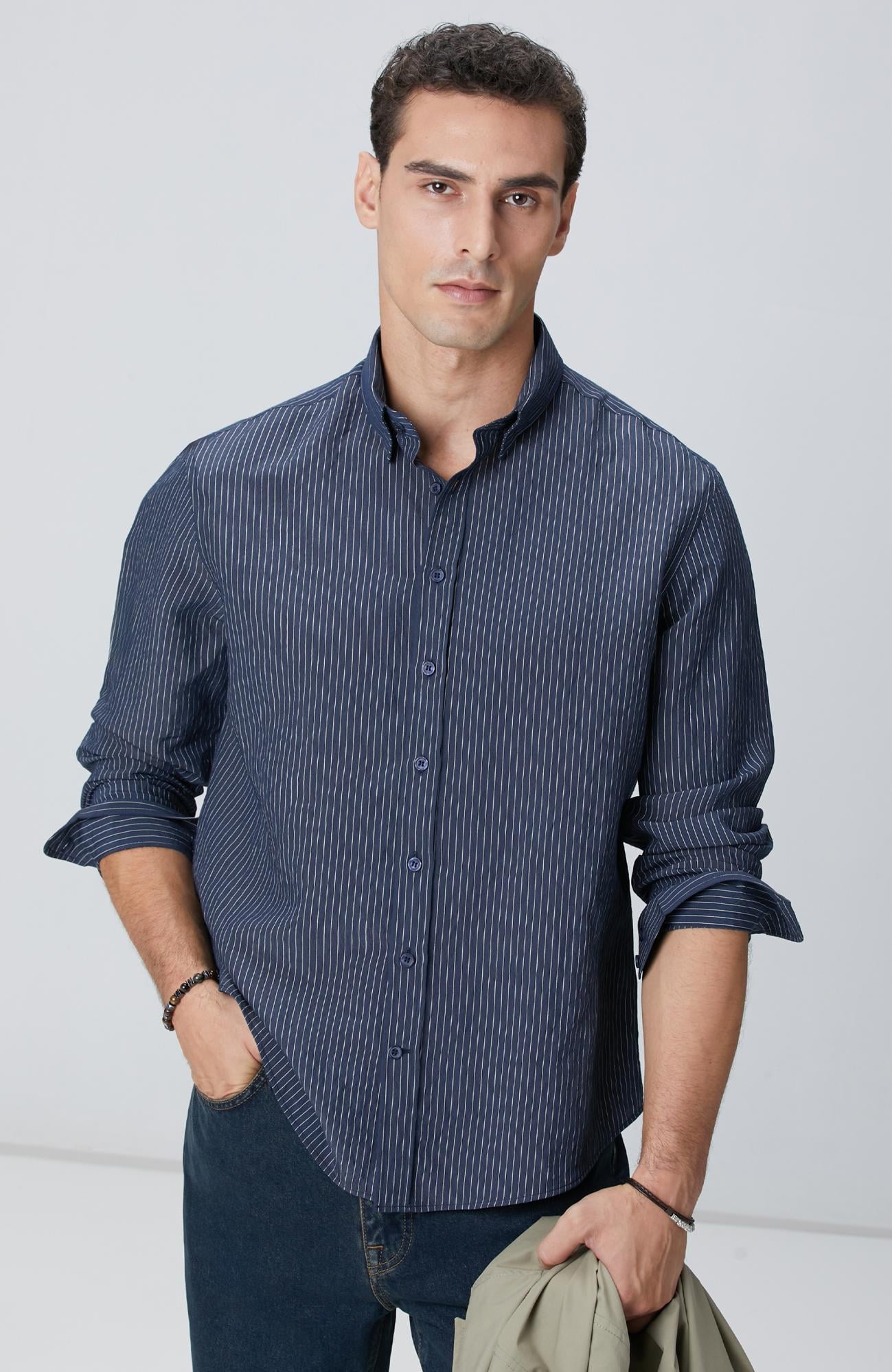  Network Erkek Lacivert Gömlek