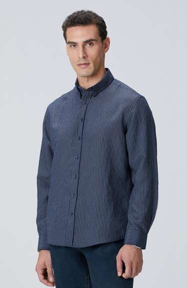  Network Erkek Lacivert Gömlek