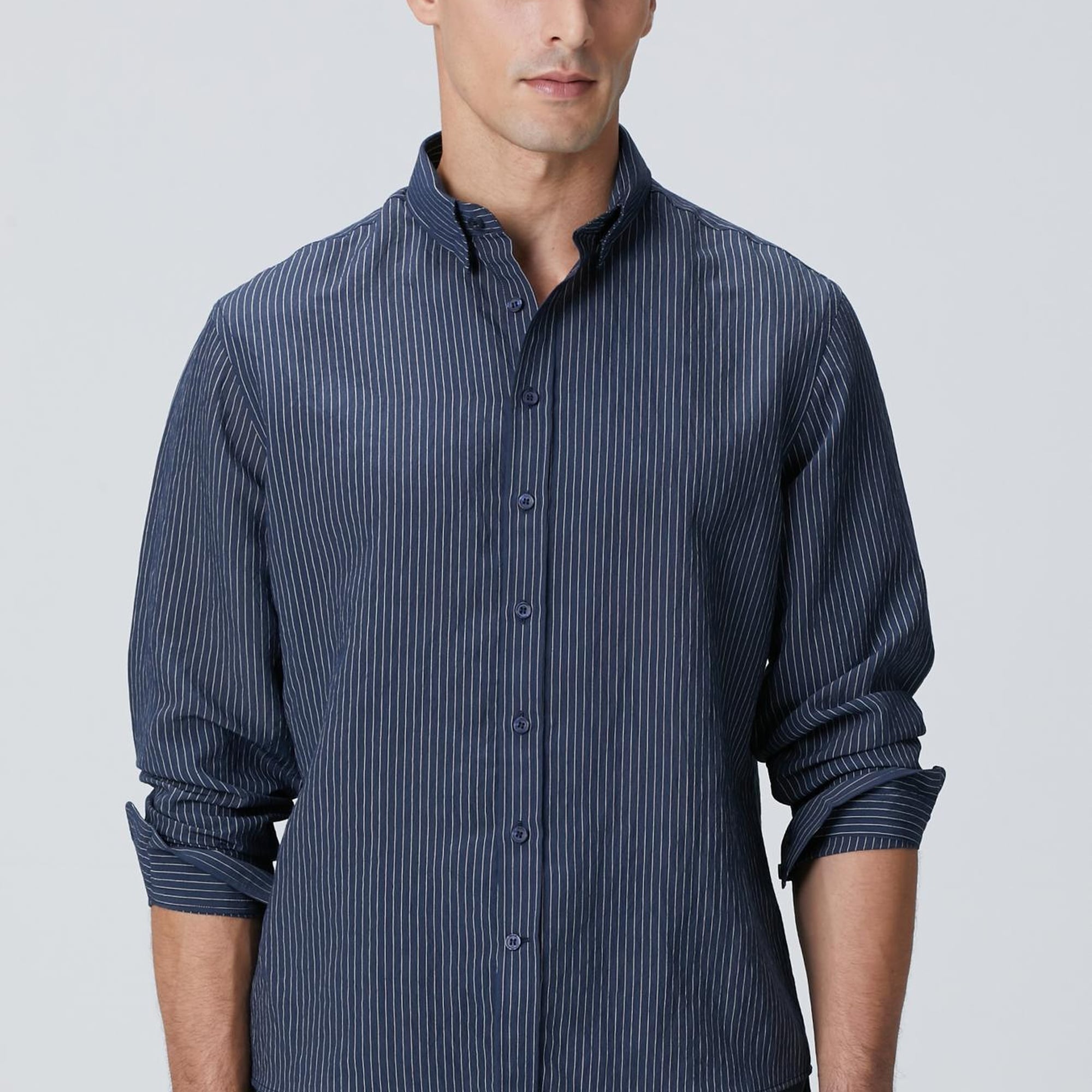 Network Erkek Lacivert Gömlek