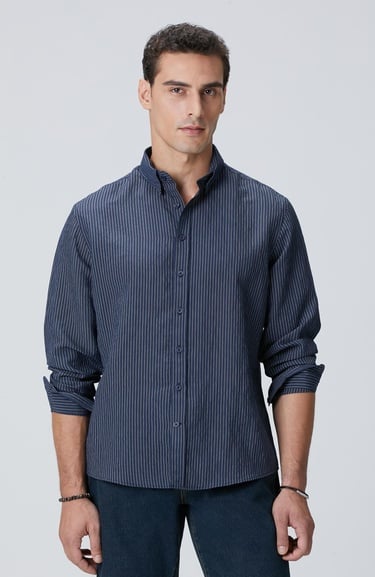  Network Erkek Lacivert Gömlek