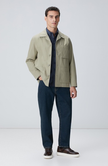  Network Erkek Haki Dış Gömlek