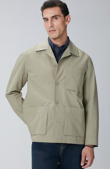  Network Erkek Haki Dış Gömlek