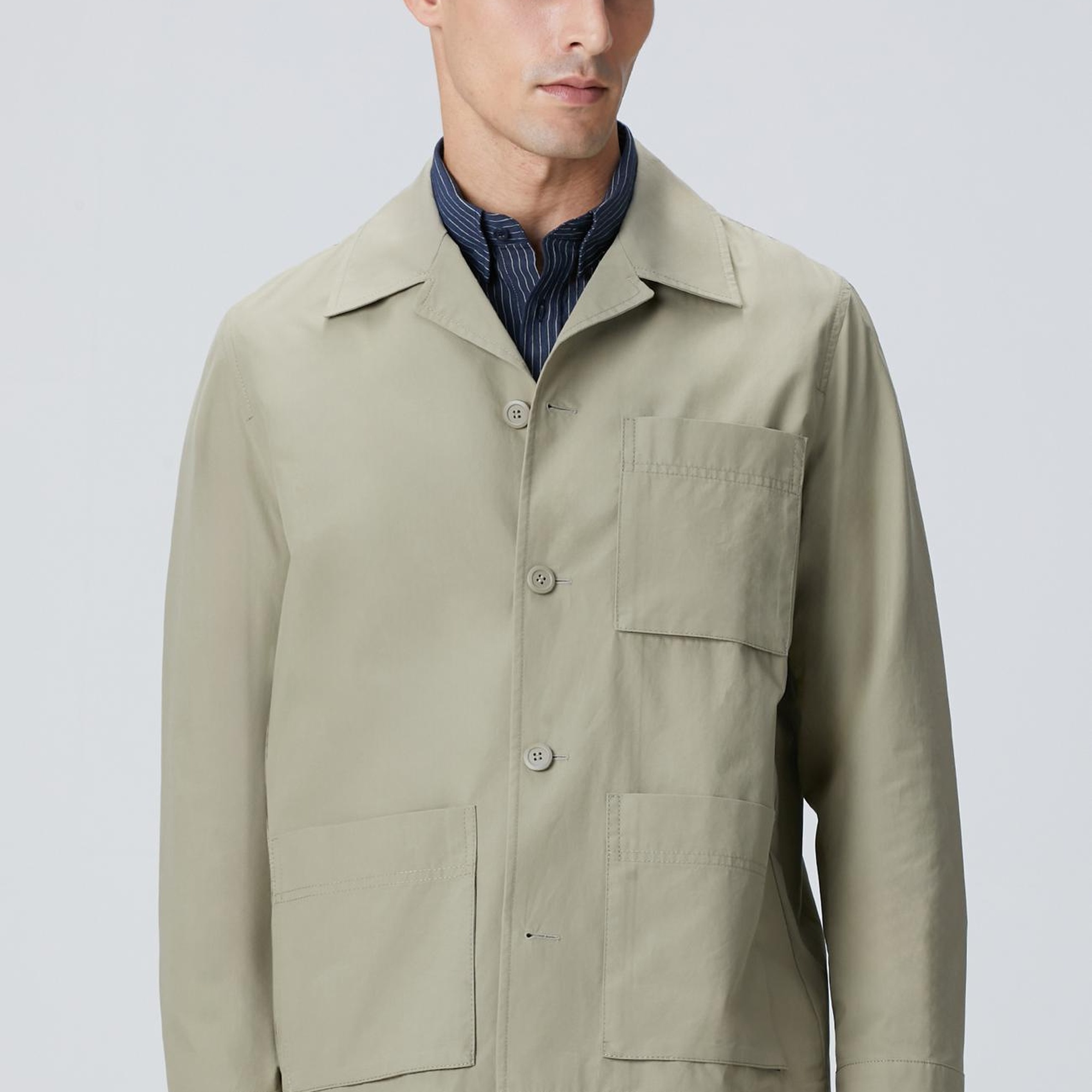 Network Erkek Haki Dış Gömlek