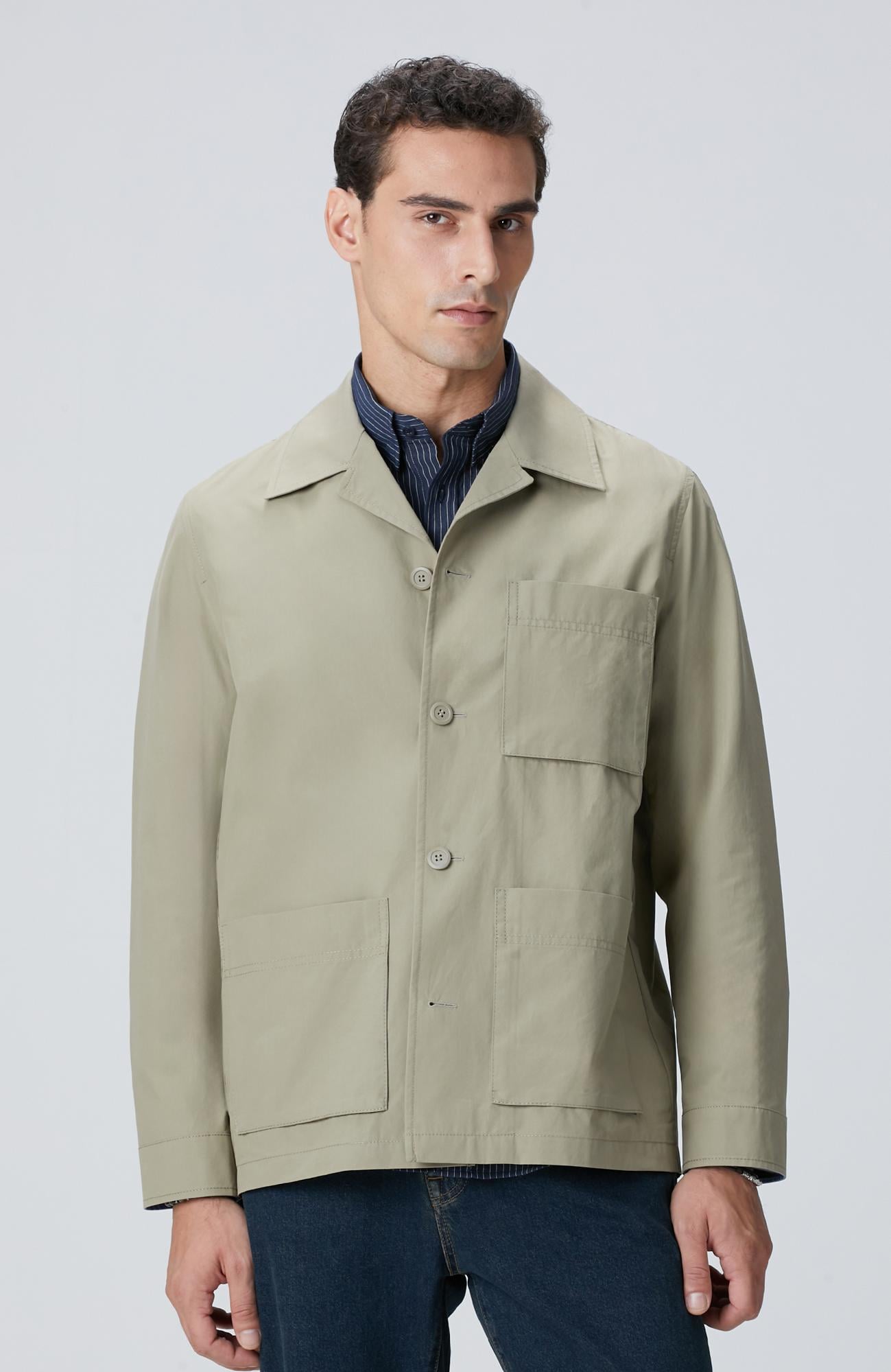  Network Erkek Haki Dış Gömlek